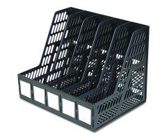 Black 5-Slot Magazine File