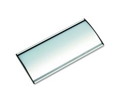 People Pointer Wall / Door Sign, Aluminum Base, 8-3/4" x 4", Black / Silver