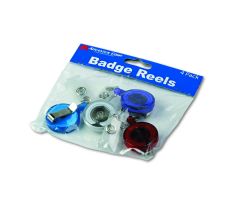 Translucent Retractable 34" ID Card Reel, Assorted Colors