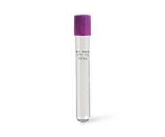 Vacutainer Blood Collection Tube with K2 EDTA, Plastic, Lavender Hemogard Closure, See-Thru Label, 16 x 100 mm, 10 mL, 18 mg