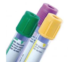 Vacutainer Discard Tube without Additive, Plastic, Clear Hemogard Closure, Paper Label, 13 x 75 mm, 3 mL