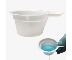 Weigh Bucket 40mL weigh boat with handle and spout, 33 x 53mm, 500/pk