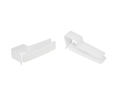Uni-Clip Badge Clip, easily attaches to lapels, pockets, and waistbands, White, 25 per package