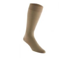 Mens Knee High Ribbed Compression Stocking Khaki Size S