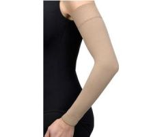 Lite Compression Armsleeve with Silicone Band, Small Regular, Beige