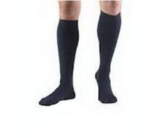 Men's Classic SupportWear Knee-High Mild Compression Socks, XL, Navy