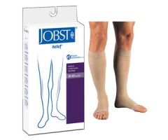Relief Knee-High, 30-40, Small, Petite, Open, Beige