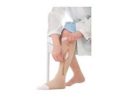 Unisex UlcerCare Knee-High Extra Firm Zippered Compression Stocking