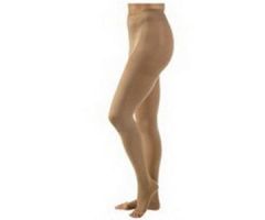 Unisex Relief Waist-High Compression Pantyhose, Open Toe, Large