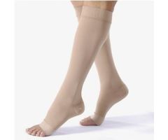 Unisex Relief Knee-High Moderate Compression Stockings, Large Full Calf