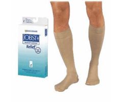 Unisex Relief Knee-High Moderate Compression Stockings, Closed Toe, Large