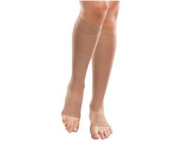 Opaque Knee-High Moderate Compression Stockings, Medium