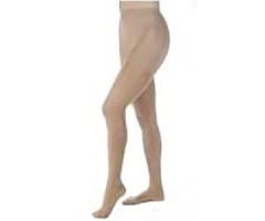 Women's Opaque Compression Pantyhose, Large, Classic Black