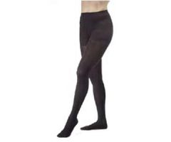 Women's Opaque Compression Pantyhose, XL, Classic Black