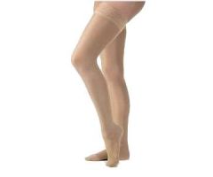 Women's Opaque Women's Thigh-High Firm Compression Stockings, Medium