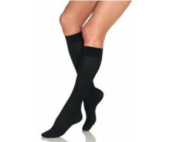 Women's Opaque Knee-High Firm Compression Stockings, Large Full Calf