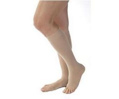Women's Opaque Knee-High Firm Compression Stockings, Large, Natural