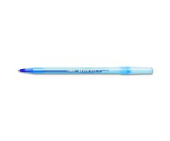 0.8 mm Fine Point Round Stic Grip Xtra Comfort Stick Ballpoint Pen, Blue Ink / Blue Barrel