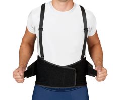 Blue Jay Industrial Back Suppt w/Suspenders, Black Med/Lg