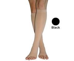 Firm Surg Weight Stkngs, 2Xlg 20-30mmHg, Below Knee,O/T Blk