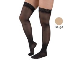 Ladies' Shr Moderate Supprt,Lg 15-20mmHg,Thgh w/StayTop,Beige