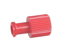Red Cap Dual-Function Luer Lock Cap with Male and Female End, MSPV / Government Only