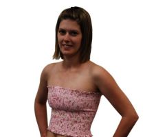 Medium Lined Breast Binder-34" to 36", Floral Pink