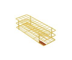 Poxygrid Test Tube Rack for 13 to 16 mm Tubes, 48 Places, Yellow