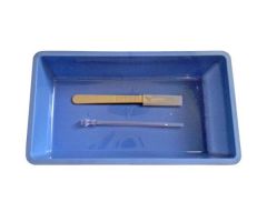 MRI Non-Ferromagnetic Certified #11 Disposable Scalpel and Non-Ferromagnetic 20g 9cm Needle Tray/Kit-Case of 20 Trays