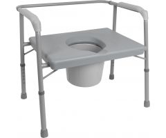 ProBasics Bariatric Commode with Extra Wide Seat 650 lb Weight Capacity, 2/cs