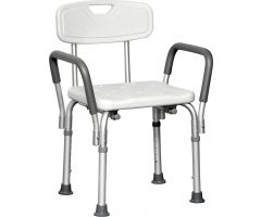 ProBasics Deluxe Shower Chair with Padded Arms 300 lb Weight Capacity Sold 4/cs