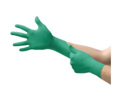 Ansell TouchNTuff® 92-500 Industrial Grade Nitrile Disposable Gloves, Powdered, GRN, SM 100/Box