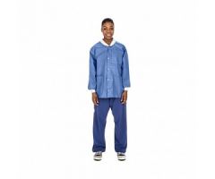 Hip-Length Lab Jacket, Disposable, Ceil Blue, Size S