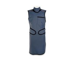 Barrier Flex X-ray Apron with MagnaGuard Thyroid Collar, Pb Free Protection, Size 2XL, Navy