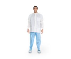Universal Precautions Lab Jacket, 3-Layer, White, Size L