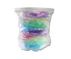 Microtube w/ cap, 1.5mL, assorted colors, sterile, w/ self-standing bag, 10 single color bags of 50, 500/pk