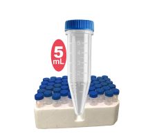 5mL Screw-cap MacroTube, non-sterile, w/ screw caps packed separately, 500/cs