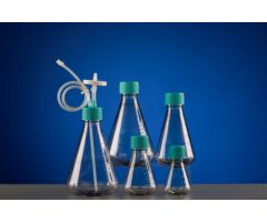 1000 mL Erlenmeyer Flask Bi-directional Transfer Cap with Silicon Tube (50cm 1/8" ID 1/4" OD), Male Luer Lock Connector with Luer CapVent Filter (0.22 ?m ?42mm), without Flask, Sterile, 1/pk, 4/cs