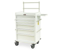 2 Tier Raised Back Rail for the Lock Carts, MRI Safe-cart not included