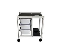 Patented Infection Control Crash Cart with Pull Out Bins