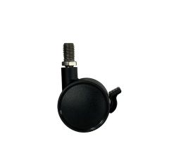 2" Locking Twin Wheel Caster with Threaded Stem