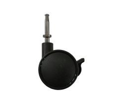 2" Locking Twin Wheel Caster with 5/16" snap in stem
