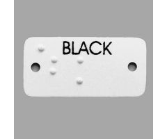 Aluminum Braille Clothing Labels