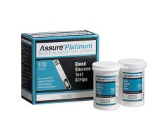 Assure Platinum Blood Glucose Test Strips, 100/Bx CMD500100Z
