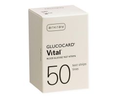 GLUCOCARD Vital Blood Glucose Test Strips, 50/Bx