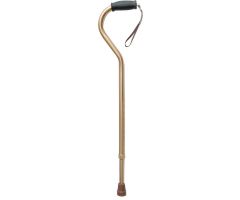 ProBasics Offset Cane with Strap (Bronze), 300 lb Weight Capacity, 10/cs