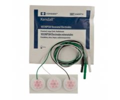 Kendall Prewired Neonatal Electrodes with Large Cloth, Radiolucent/