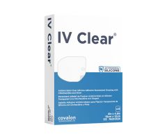 IV Clear Silicone Dressing with CHX and Ag, 4" x 4.8"