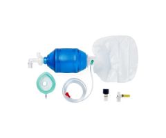 Adult Manual Resuscitator with CO2 Indicator, PEEP Valve, Bag Reservoir