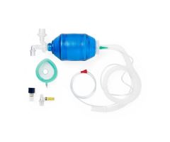 Adult Manual Resuscitator with Filter, PEEP Valve, CO2 Indicator, Tube Reservoir